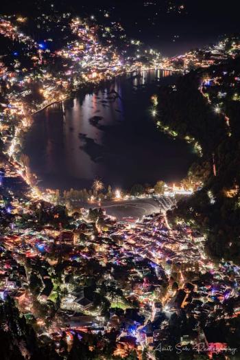 Night view Nainital