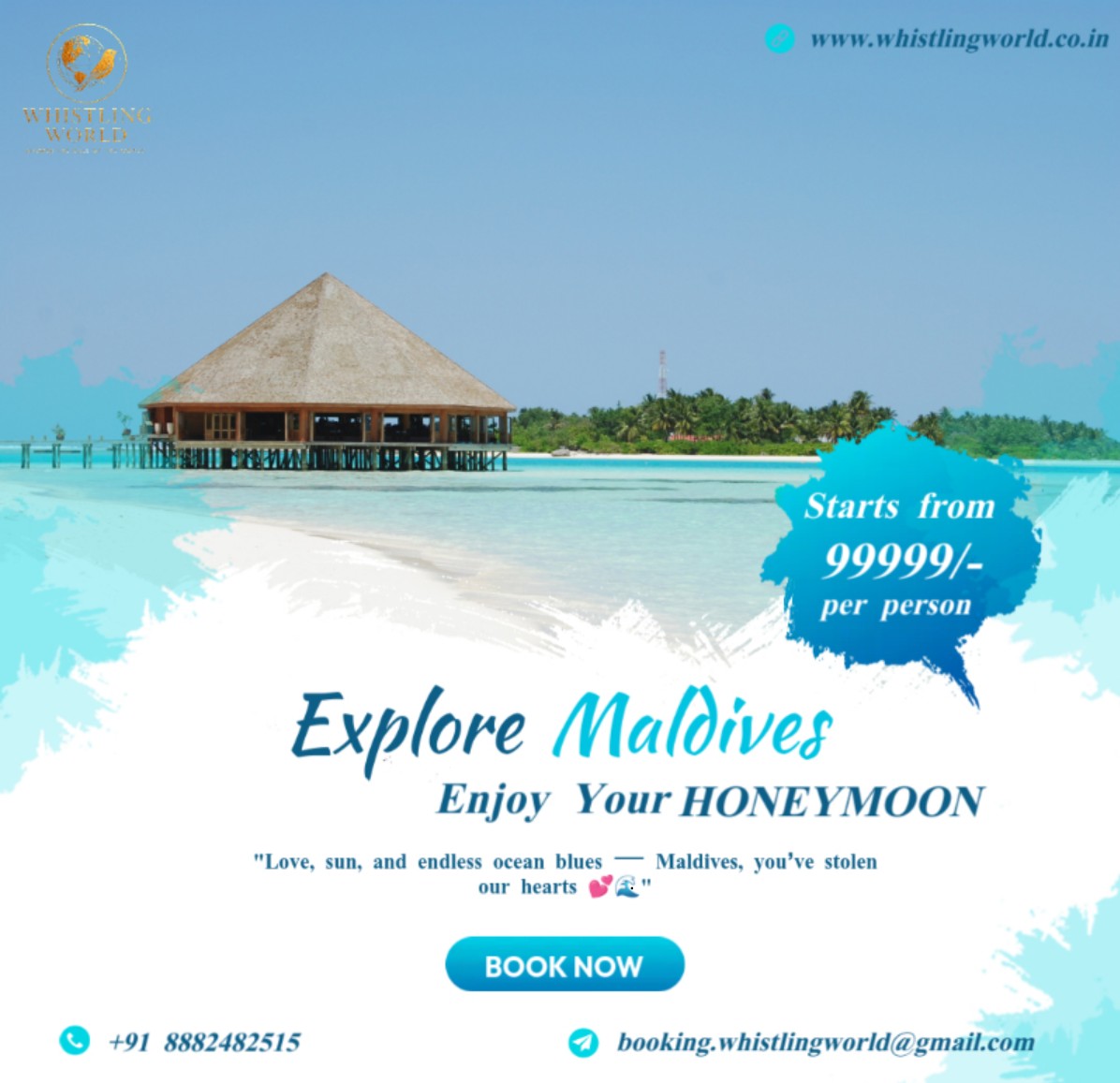 Enjoy Your HONEYMOON in Maldives