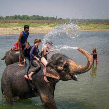 Kathmandu Pokhara Chitwan Surface Package