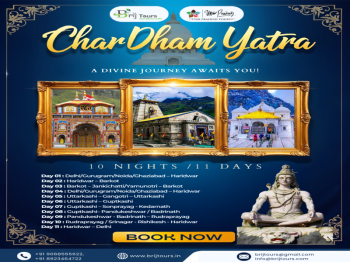 Char Dham Yatra Tour Ex - Delhi 10 Nights 11 Days