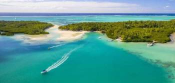 Marvelous Ile Aux Cerfs: Speed Boat, Parasailing, Lunch & Grse Waterfalls Tour