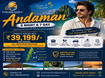 Explore Andaman  – 6 Nights & 7 Days Premium Package