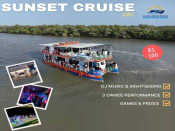 One Day Goa - Azulobarcao Sunset Cruise Package