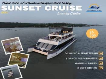 One Day Goa - Nauti Amigo Sundown Cruise Tour