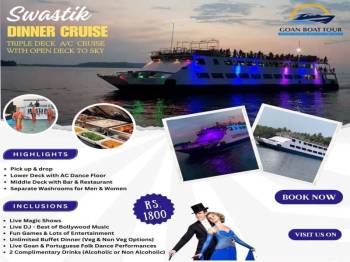 One Day Goa Tour - Swastik Dinner Cruise