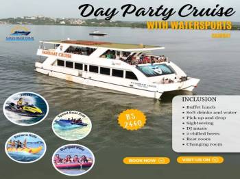 Day Party Cruise With Watersports Samrat Tour