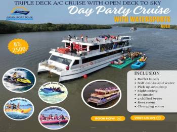 Day Party Cruise With Watersports Gold Tour