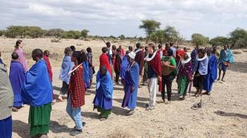 Maasai village And Kikuletwa Hot Spring from Arusha