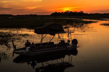 Sunset Boat Cruise At Thamalakane River Lodge Tour