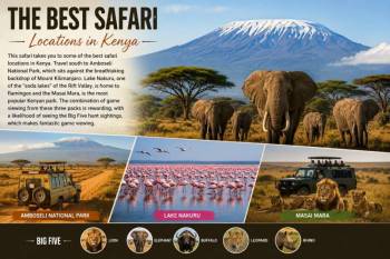 6-Day Kenya Luxury Safari - Amboseli - Nakuru - Mara NR Tour