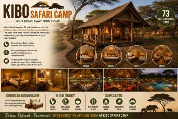 3-Day Amboseli - Kibo Safari Camp - Road Safari Tour