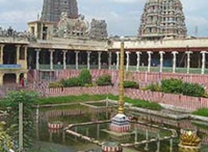 Madurai Meenaksh amman Temple Lotus tank