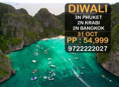 DIWALI  || PHUKET + KRABI + BANGKOK  || EX MUMBAI TOUR